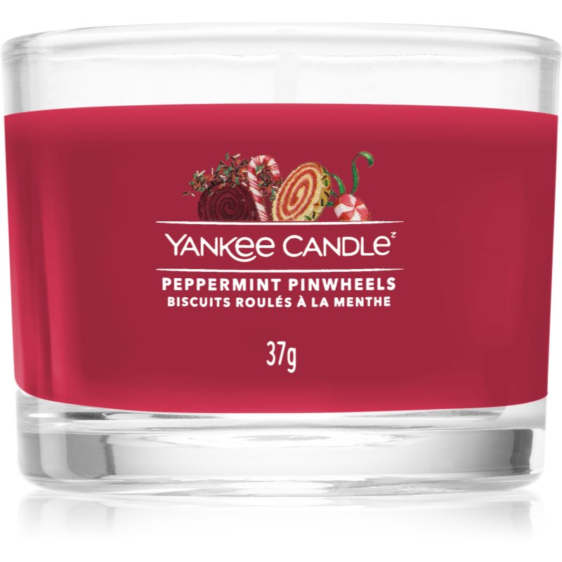 Yankee Candle Peppermint Pinwheels вотивна свічка I. 37 гр