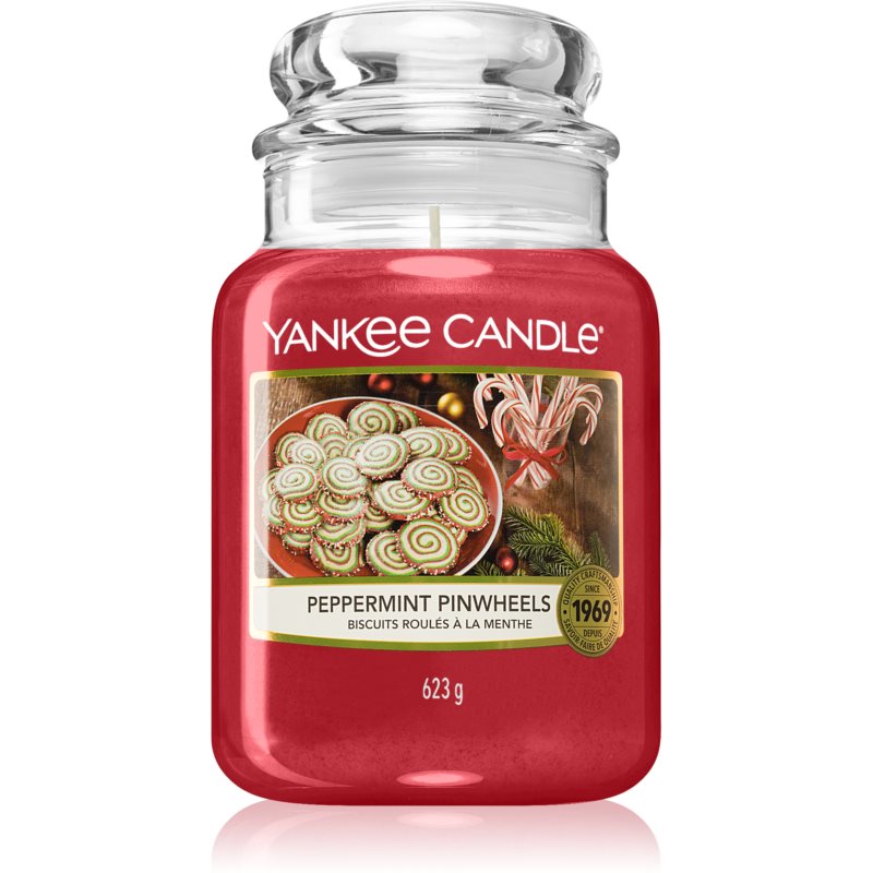 Yankee Candle Peppermint Pinwheels dišeča sveča 623 g