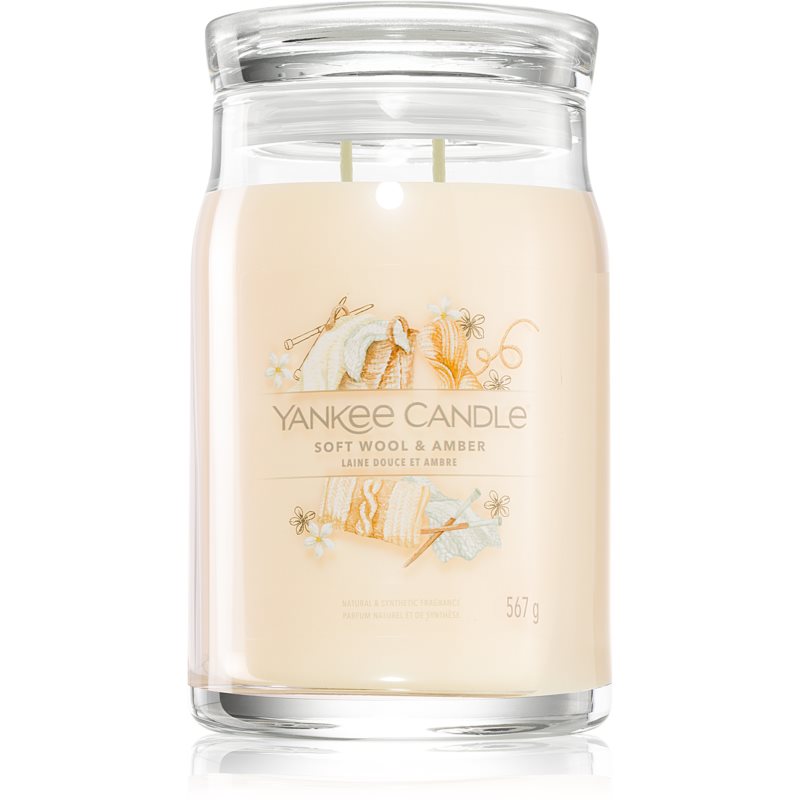 Yankee Candle Soft Wool & Amber Aроматична свічка 567 гр