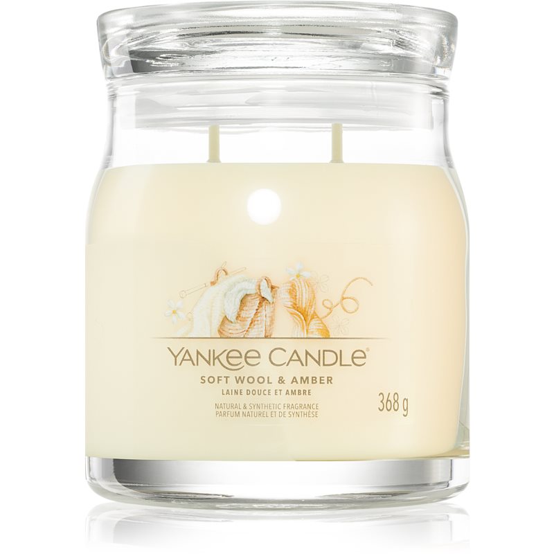 Yankee Candle Soft Wool & Amber Aроматична свічка 368 гр