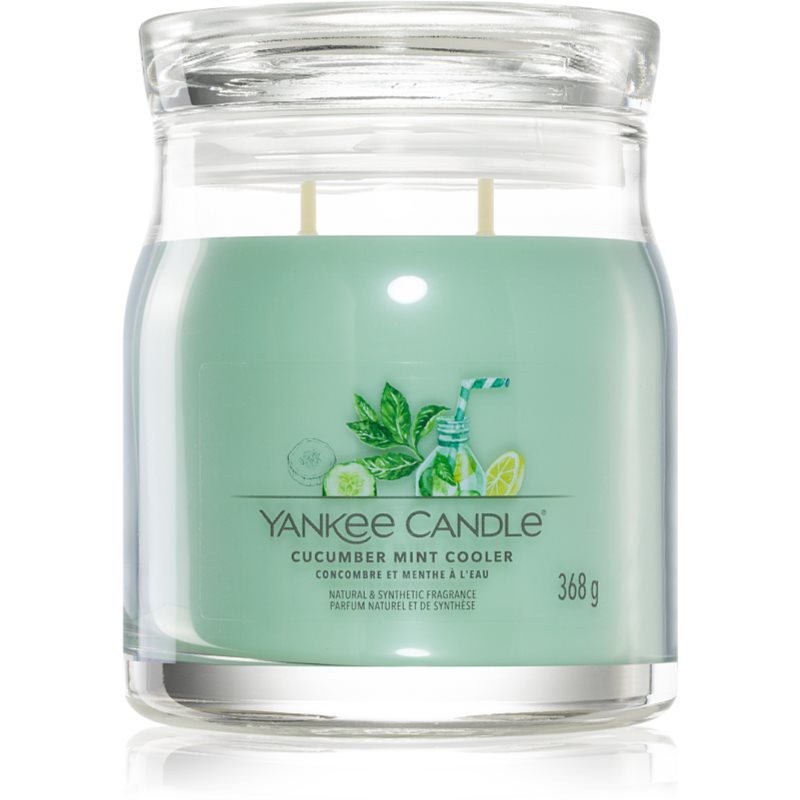Yankee Candle Cucumber Mint Cooler vonná sviečka Signature 368 g