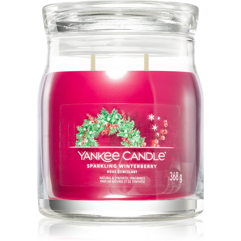 Yankee Candle Sparkling Winterberry aроматична свічка Signature 368 гр