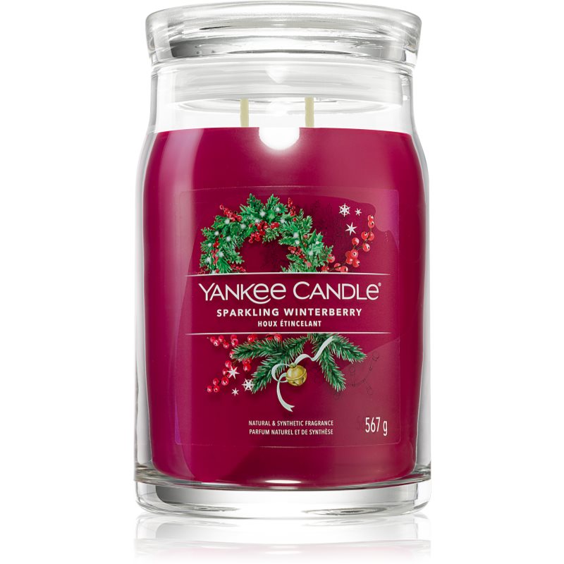 Yankee Candle Sparkling Winterberry Aроматична свічка Signature 567 гр