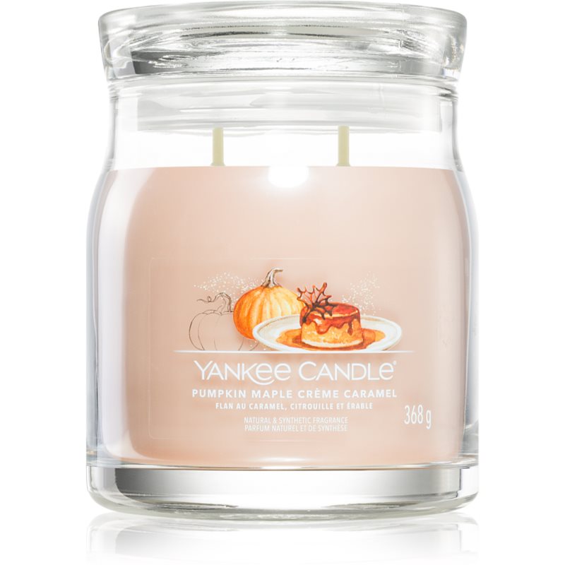 Yankee Candle Pumpkin Maple Crème Caramel vonná sviečka Signature 368 g