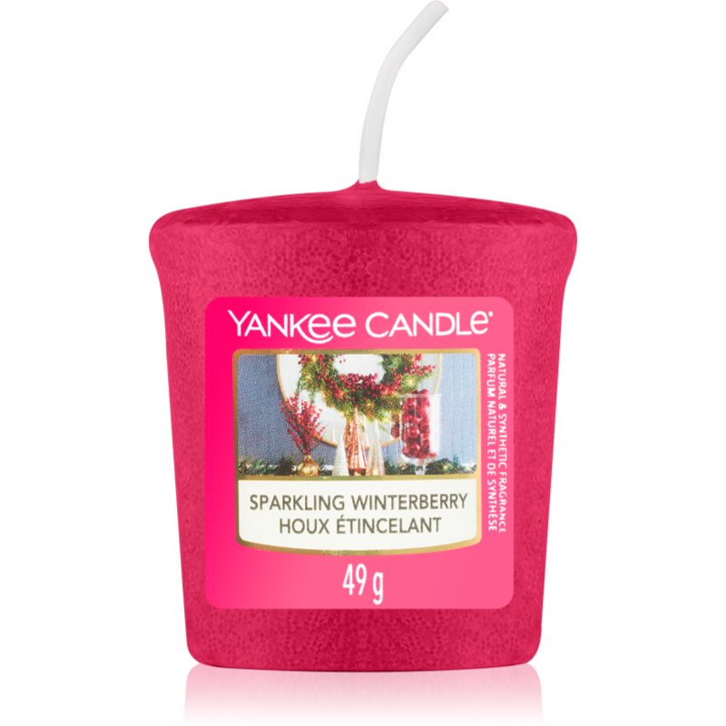 Yankee Candle Sparkling Winterberry Votivkerze Signature 49 g