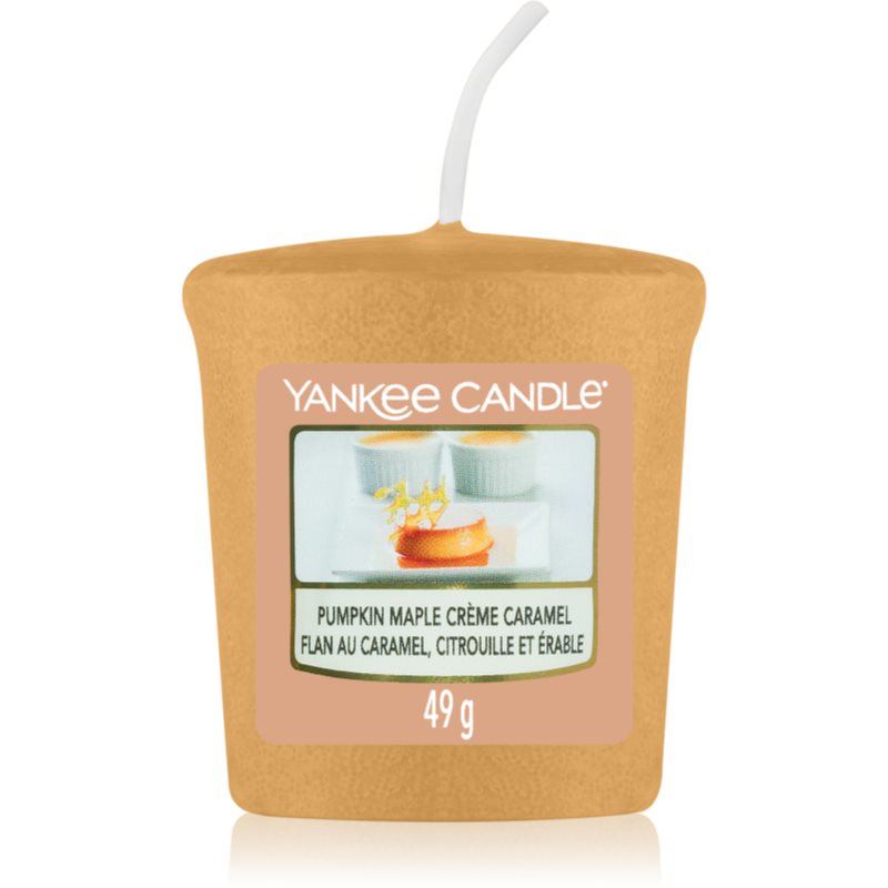 Yankee Candle Pumpkin Maple Crème Caramel mala mirisna svijeća bez staklene posude 49 g