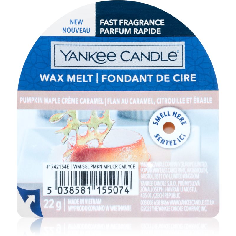 Yankee Candle Pumpkin Maple Crème Caramel Wax Melt Signature 22 G