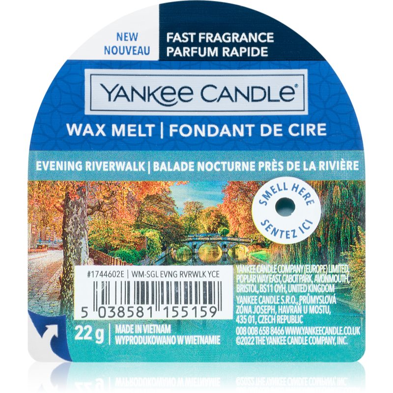 Yankee Candle Evening Riverwalk illatos viasz aromalámpába 22 g