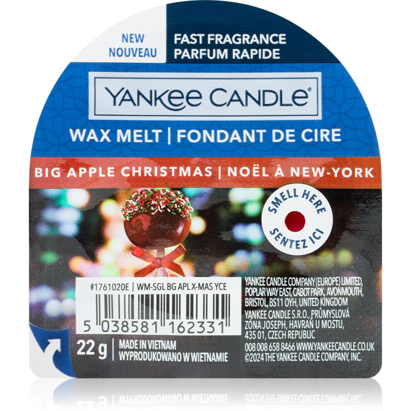 Yankee Candle Big Apple Christmas vosk do aromalampy 22 g