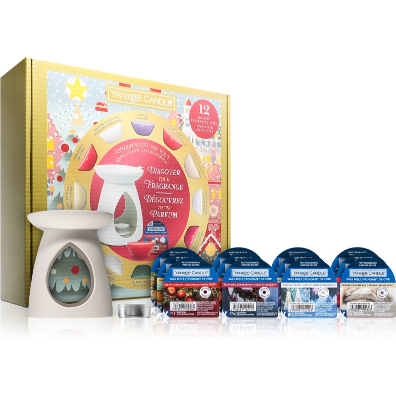 Yankee Candle Christmas Collection Aromalamp & 12 Wax Melts dárková sada