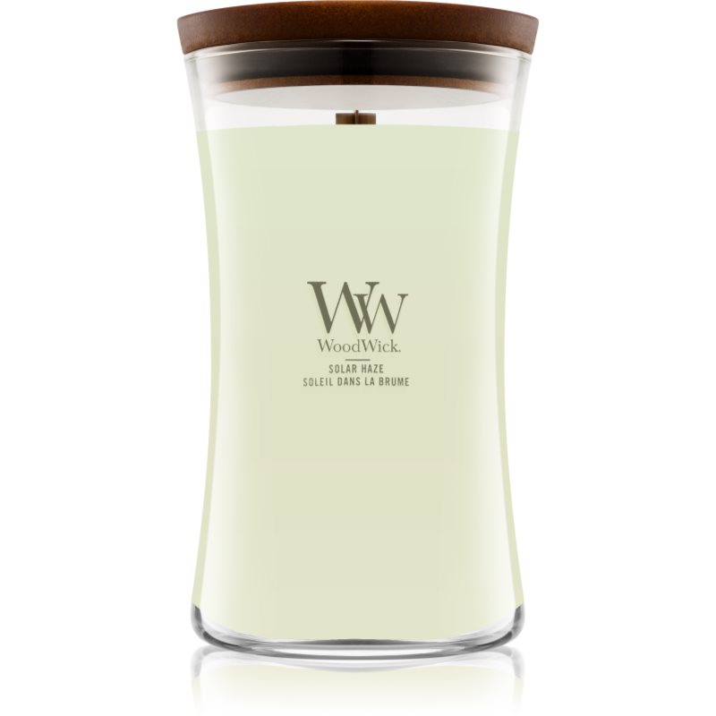 Woodwick Solar Haze vonná svíčka s dřevěným knotem 610 g