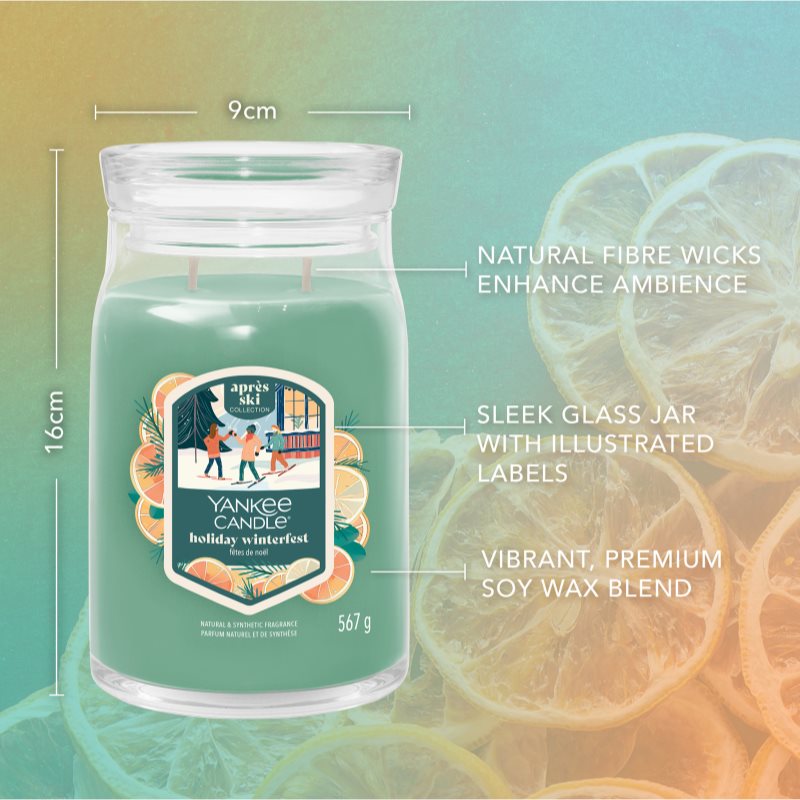 Yankee Candle Holiday Winterfest vonná svíčka Signature 567 g (obrázek 3)