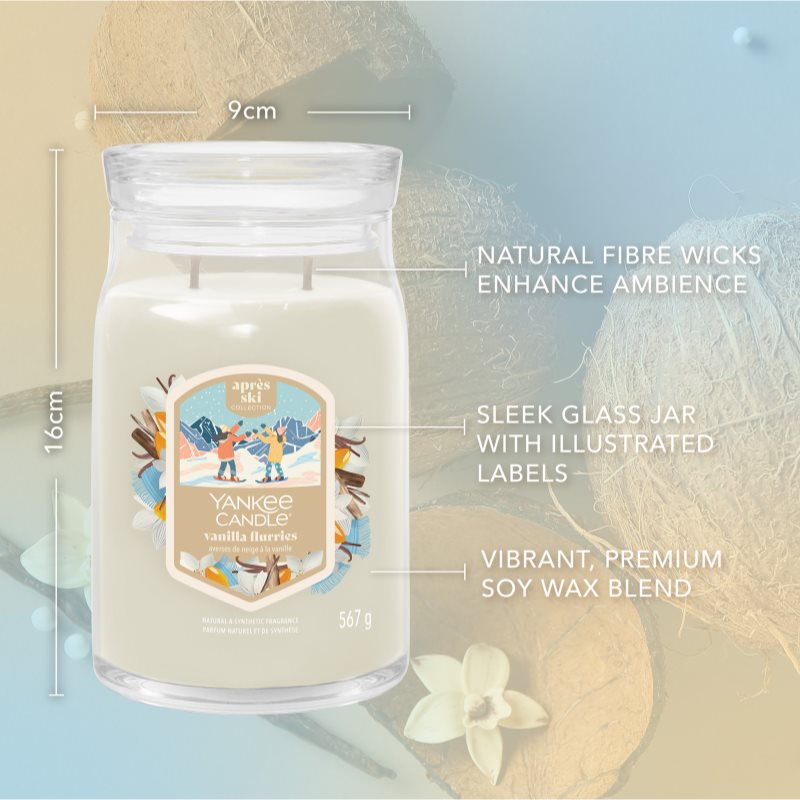 Yankee Candle Vanilla Flurries vonná svíčka Signature 567 g (obrázek 4)
