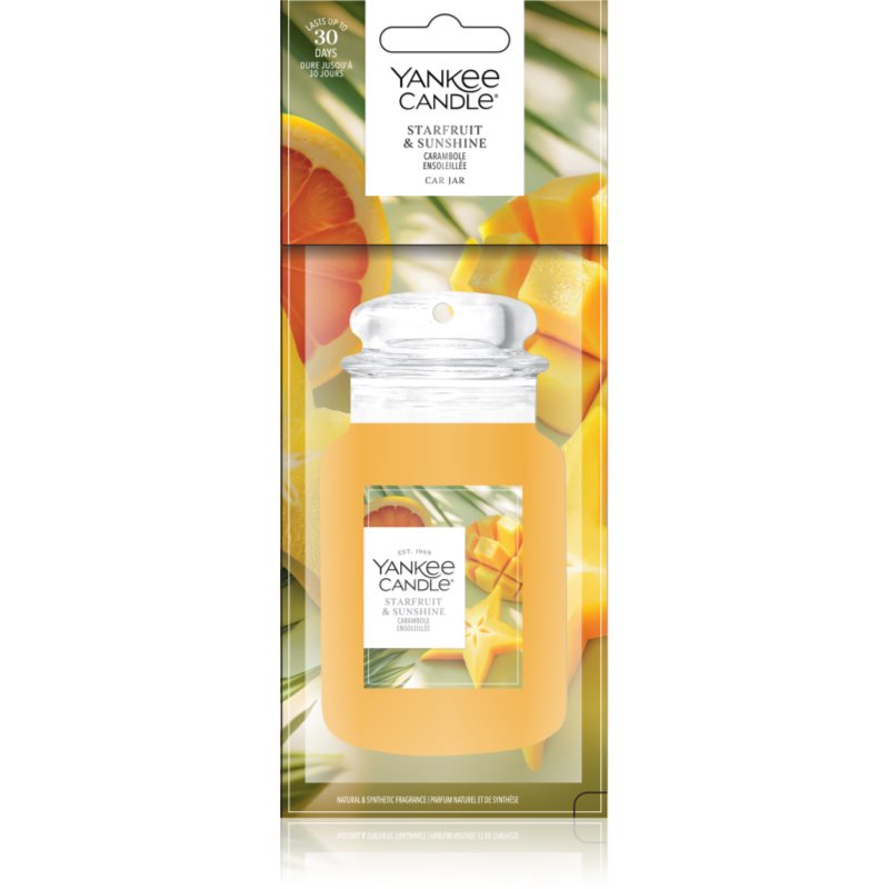 Yankee Candle Starfruit & Sunshine Hanging Car Air Freshener 1 Pc