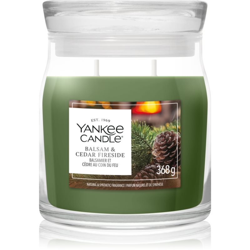 Yankee Candle Balsam & Cedar Fireside vonná sviečka 368 g