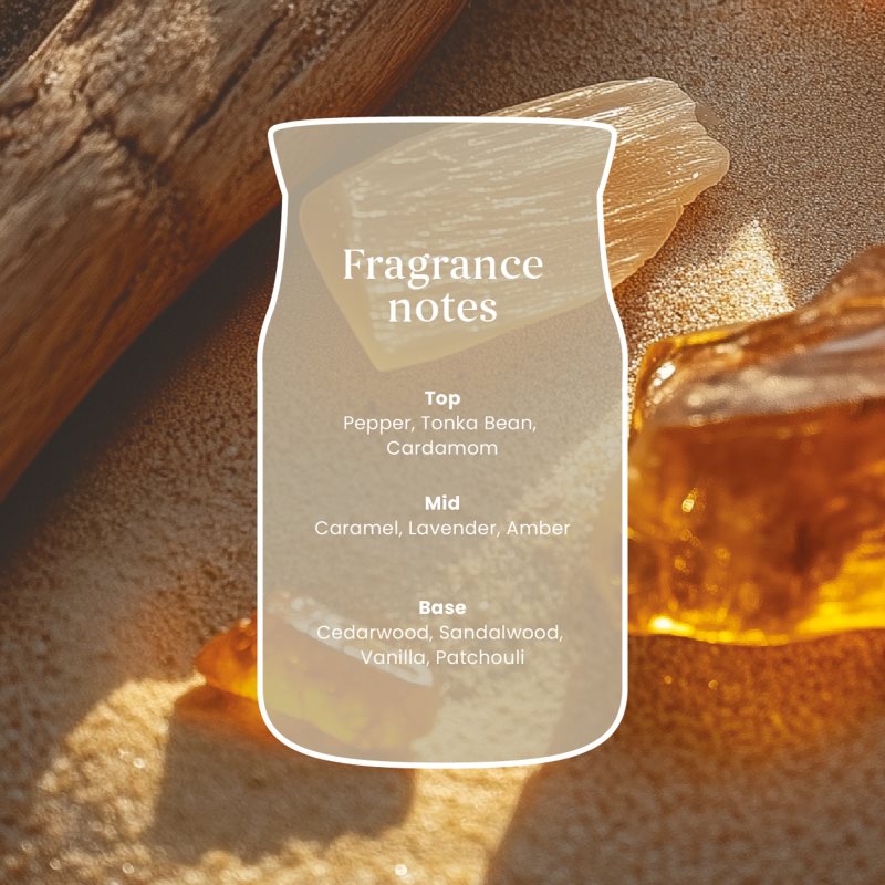 Yankee Candle Amber & Sandalwood vonná sviečka Signature 110 g (obrázok 3)