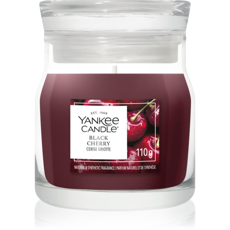 Yankee Candle Black Cherry candela profumata Signature 110 g
