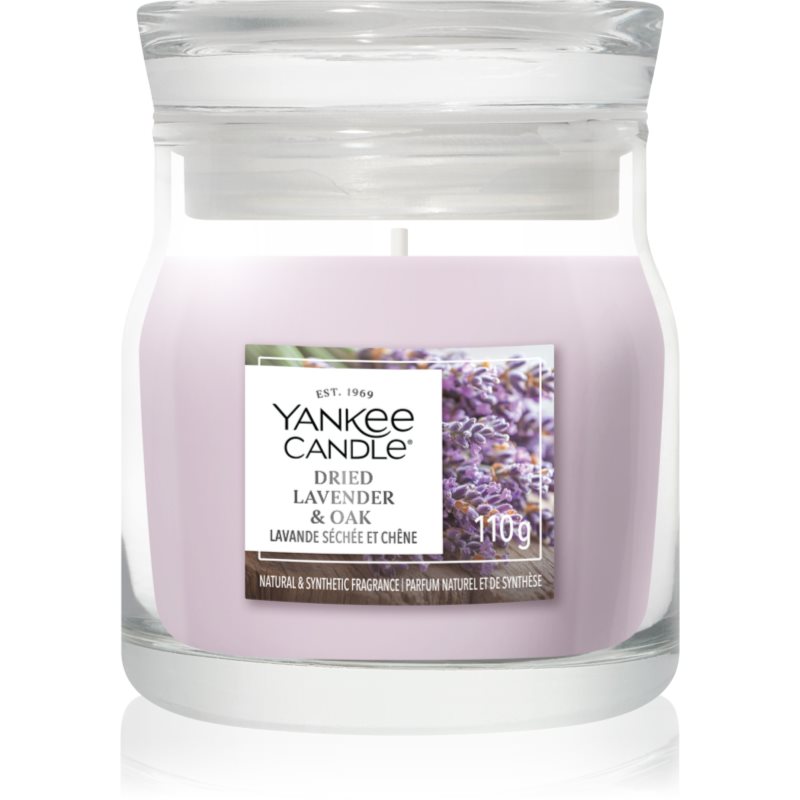 Yankee Candle Dried Lavender & Oak candela profumata Signature 110 g