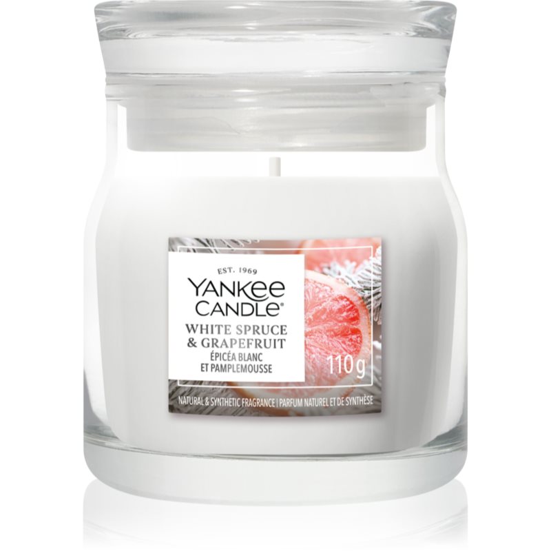 Yankee Candle White Spruce & Grapefruit vonná sviečka Signature 110 g