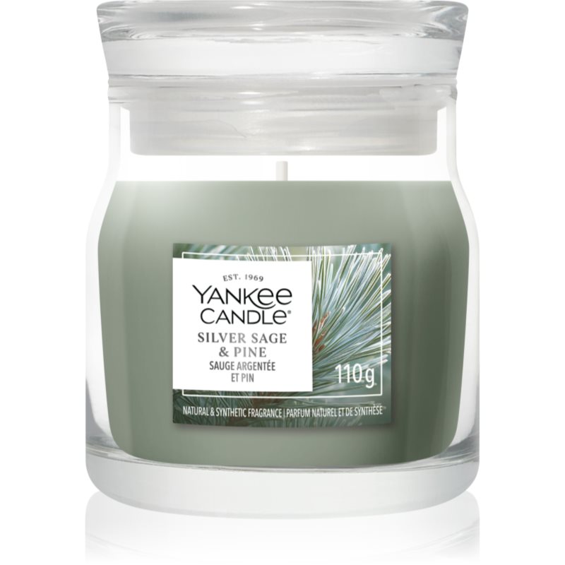 Yankee Candle Silver Sage & Pine vonná sviečka Signature 110 g
