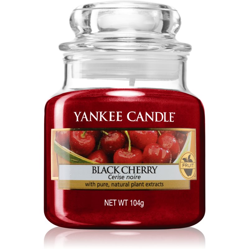 Yankee Candle Black Cherry dišeča sveča Classic srednja 104 g