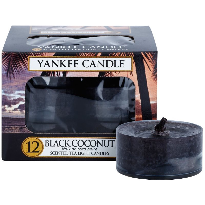 Yankee Candle Black Coconut arbatinė žvakė 12 x 9.8 g