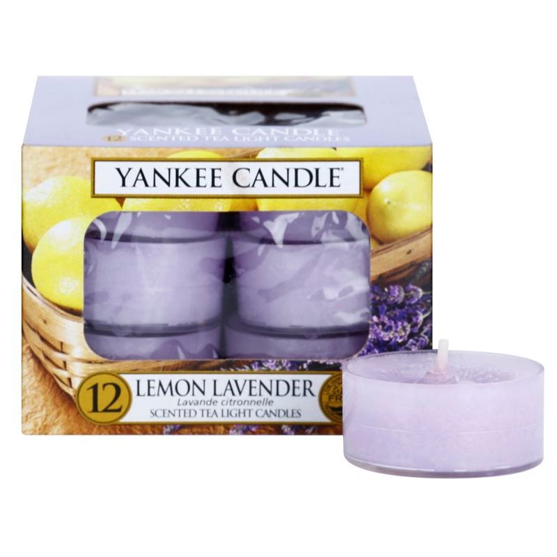 Yankee Candle Lemon Lavender čajová svíčka 12x9,8 g