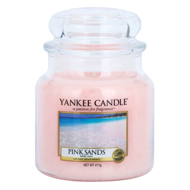 Yankee Candle Pink Sands Aроматична свічка Classic  маленька 411 гр
