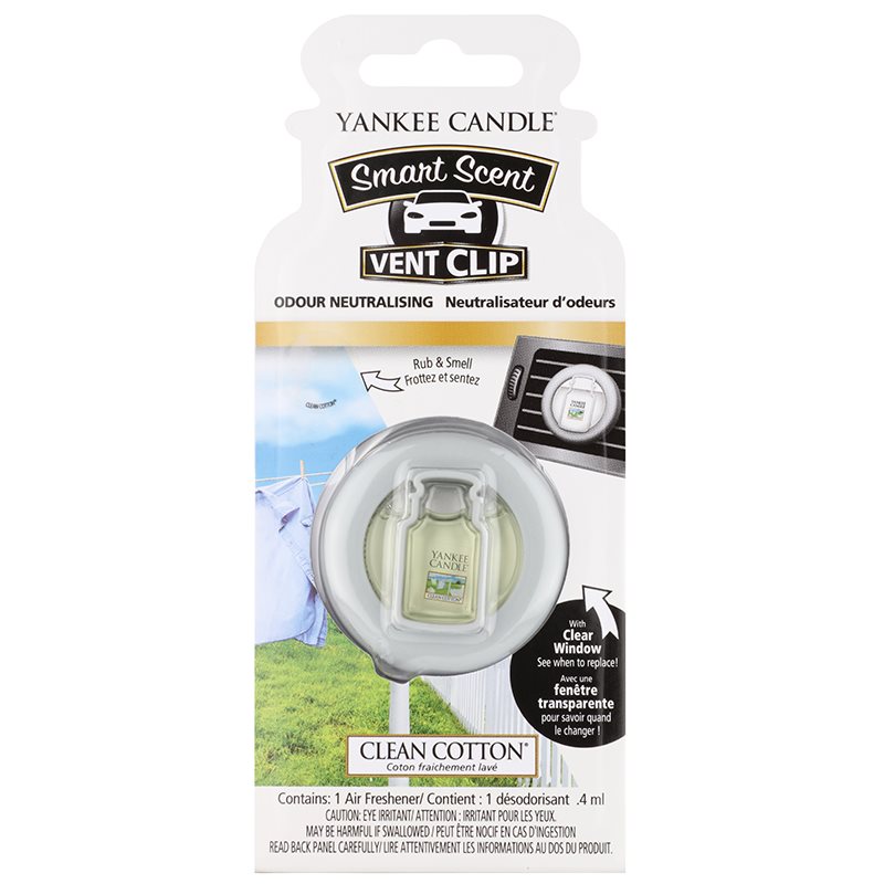 

Yankee Candle Clean Cotton aромат для авто зажим