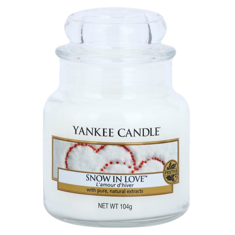 Yankee Candle Snow in Love illatgyertya Classic közepes méret 104 g