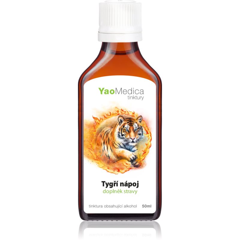 YaoMedica Tygří nápoj bylinná tinktura pro podporu zdraví dýchacích cest 50 ml