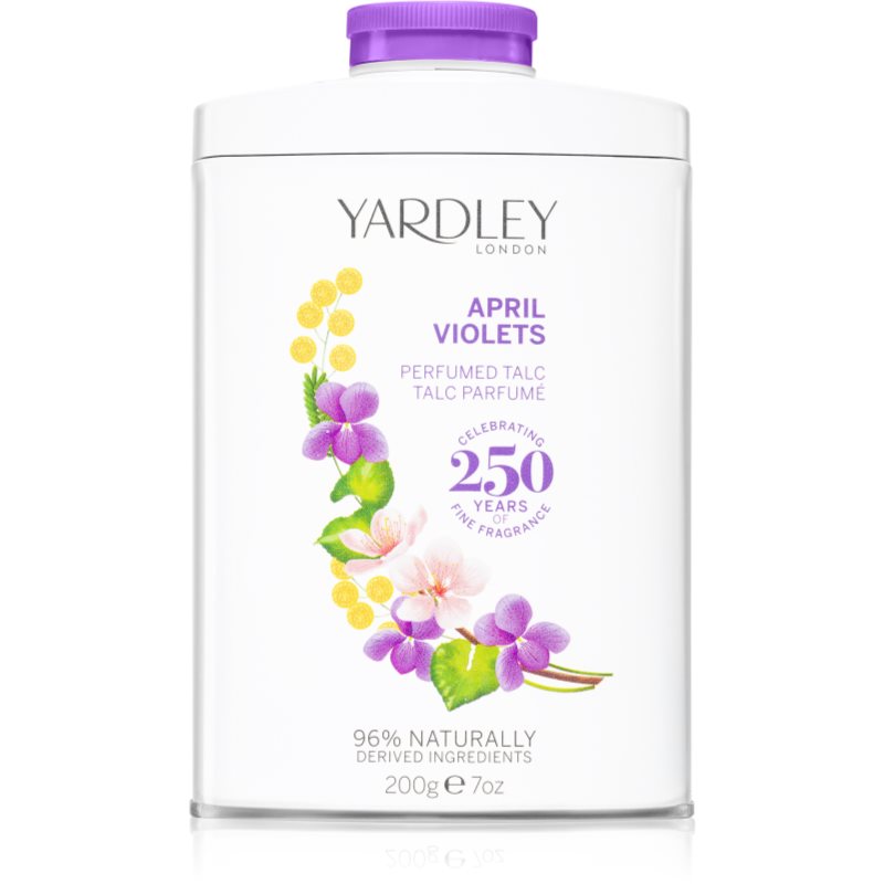 E-shop Yardley April Violets parfémovaný pudr pro ženy 200 g