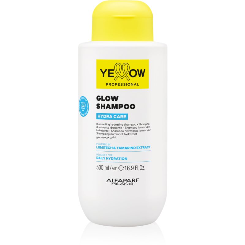 Yellow Professional Hydra Care Glow Shampoo champú hidratante para todo tipo de cabello 500 ml