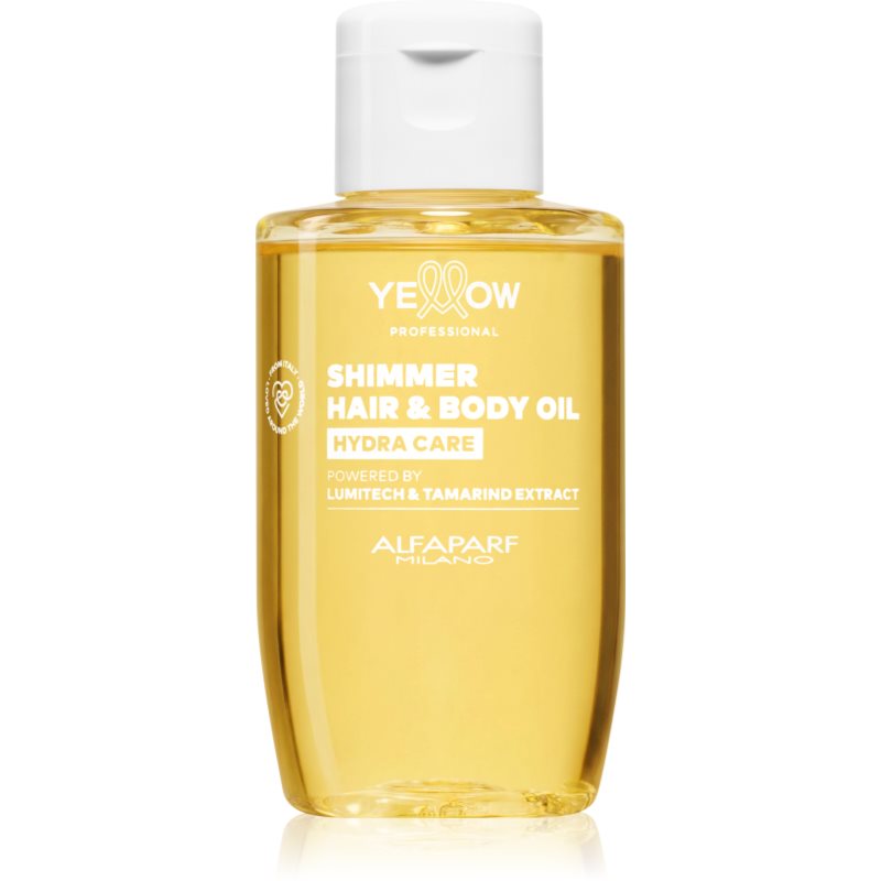 Yellow Professional Hydra Care Shimmer Hair & Body Oil hydratisierendes Öl für alle Haartypen 100 ml