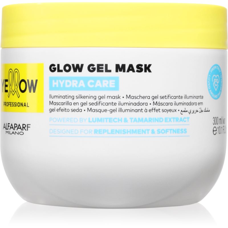 Yellow Professional Hydra Care Glow Gel Mask mascarilla en gel para todo tipo de cabello 300 ml