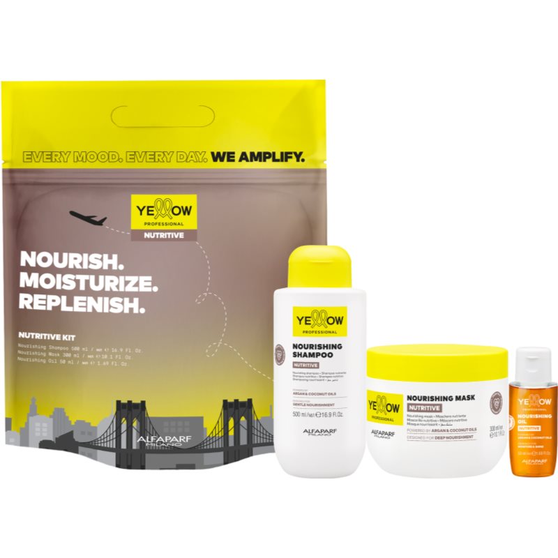 Yellow Professional Nutritive Holiday Kit lote de regalo para cabello seco y delicado