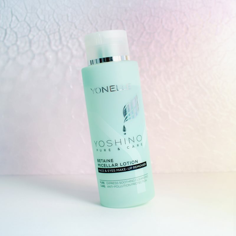 Yonelle Yoshino Pure&Care mizellares Wasser mit Betain für intensive Feuchtigkeitspflege der Haut 400 ml
