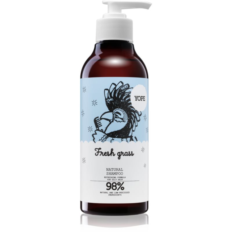 E-shop Yope Fresh Grass šampon pro mastné vlasy 300 ml