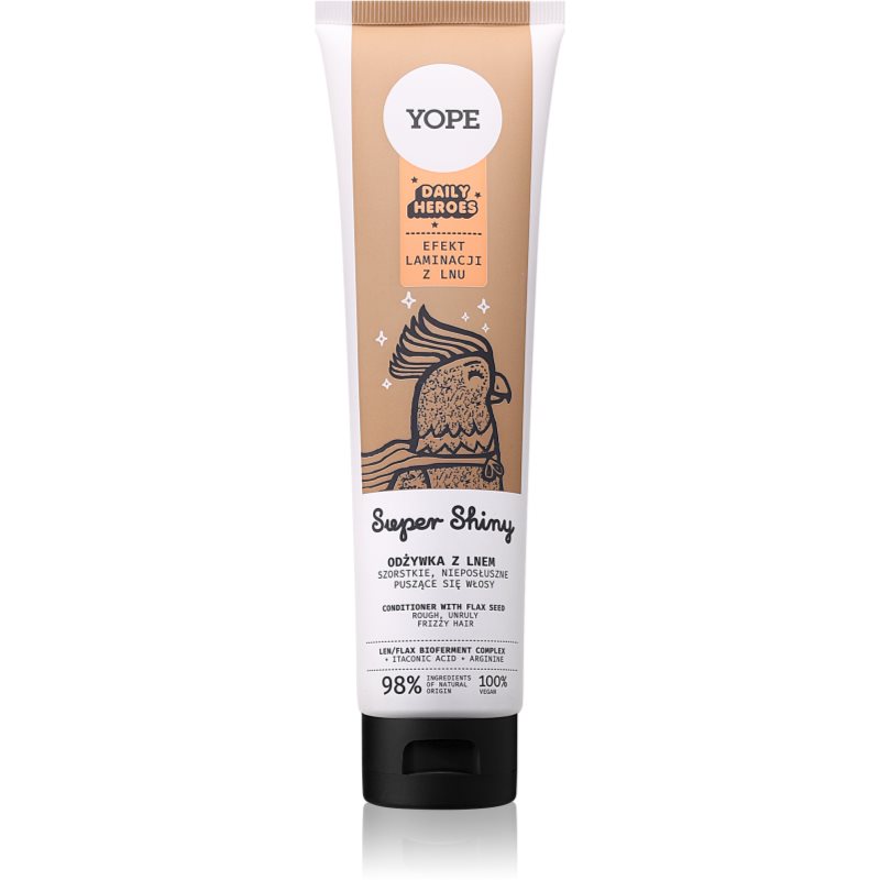 Yope Daily Heroes Super Shiny kondicionér pro lesk vlnitých a kudrnatých vlasů 170 ml