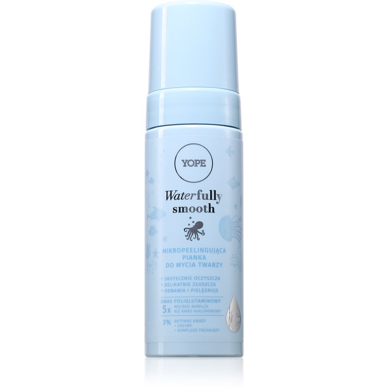 Yope Waterfully Smooth Foam exfoliační čisticí pěna na obličej 150 ml