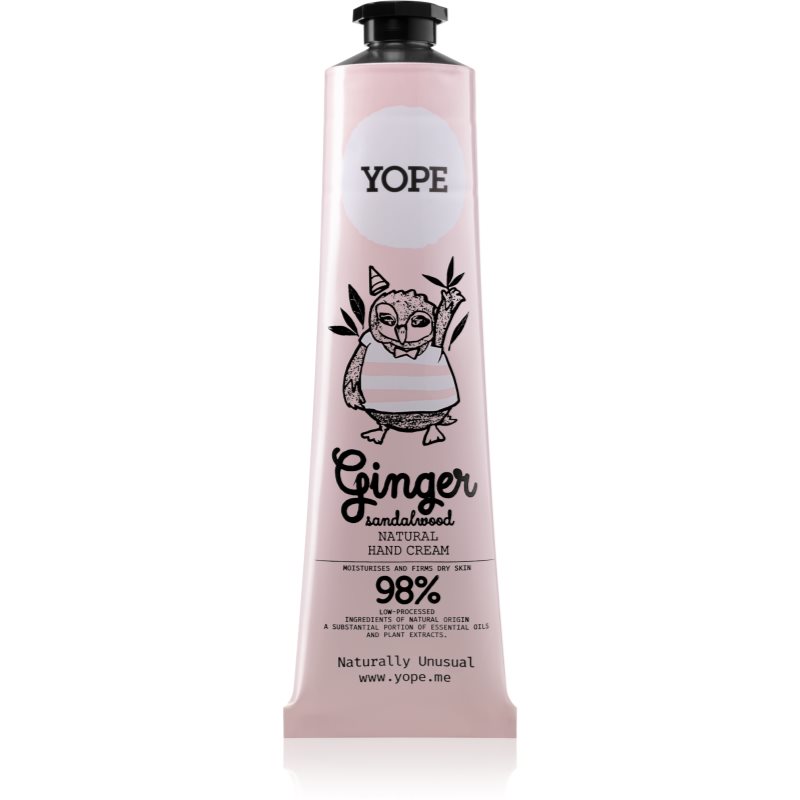Yope Ginger & Sandalwood krém na ruky pre výživu a hydratáciu 100 ml