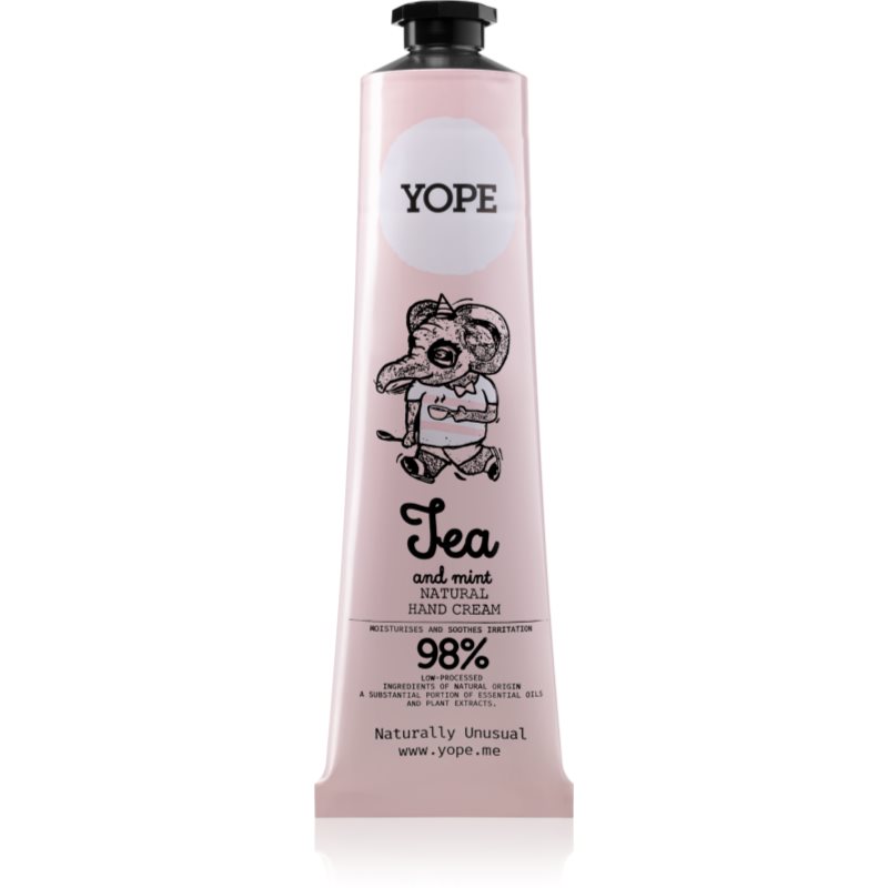 

Yope Tea & Mint натуральний крем для рук для живлення та зволоження