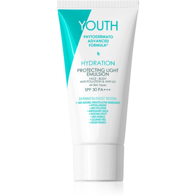 E-shop YOUTH Hydration Protecting Light Emulsion ochranný krém na obličej a tělo SPF 30 50 ml