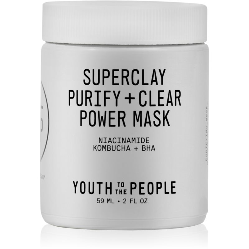 Youth To The People Superclay Purify + Clear Power Mask čistilna maska za obraz 59 ml