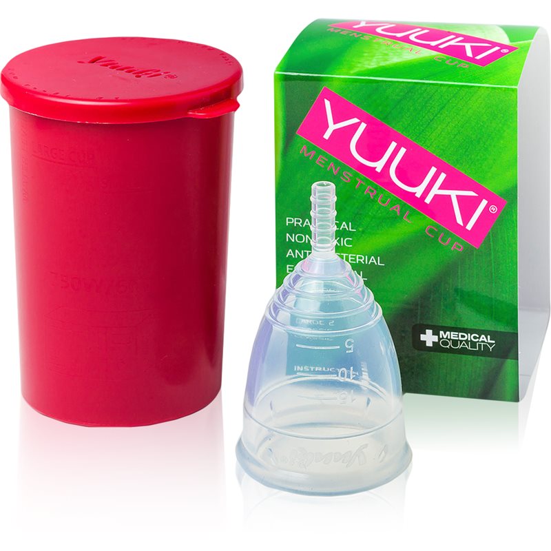 Yuuki Classic 1 + cup menstruacinė taurelė dydis small (⌀ 41 mm, 14 ml) 1 vnt.