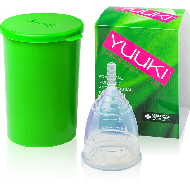 Yuuki Soft 1 + kelímek menstruační kalíšek velikost small (⌀ 41 mm, 14 ml) 1 ks
