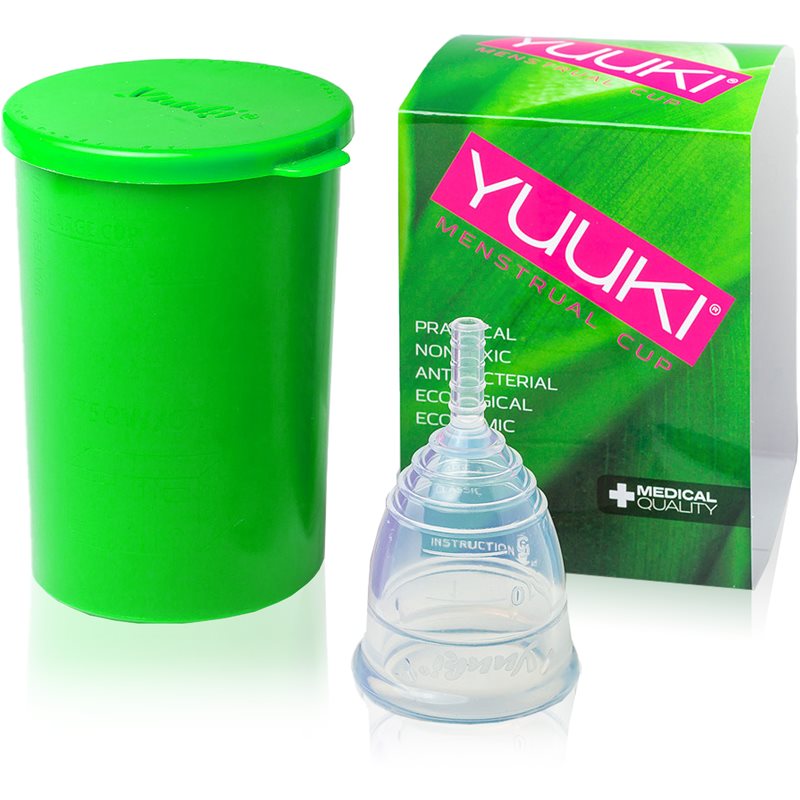 Yuuki Soft 1 + cup menstruacinė taurelė dydis large (⌀ 46 mm, 24 ml) 1 vnt.