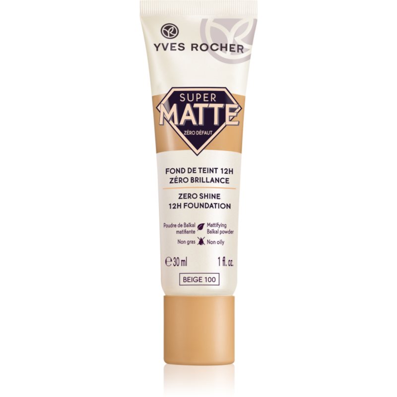 

Yves Rocher Zéro Défaut Super Matte матуючий тональний крем відтінок 100 Beige