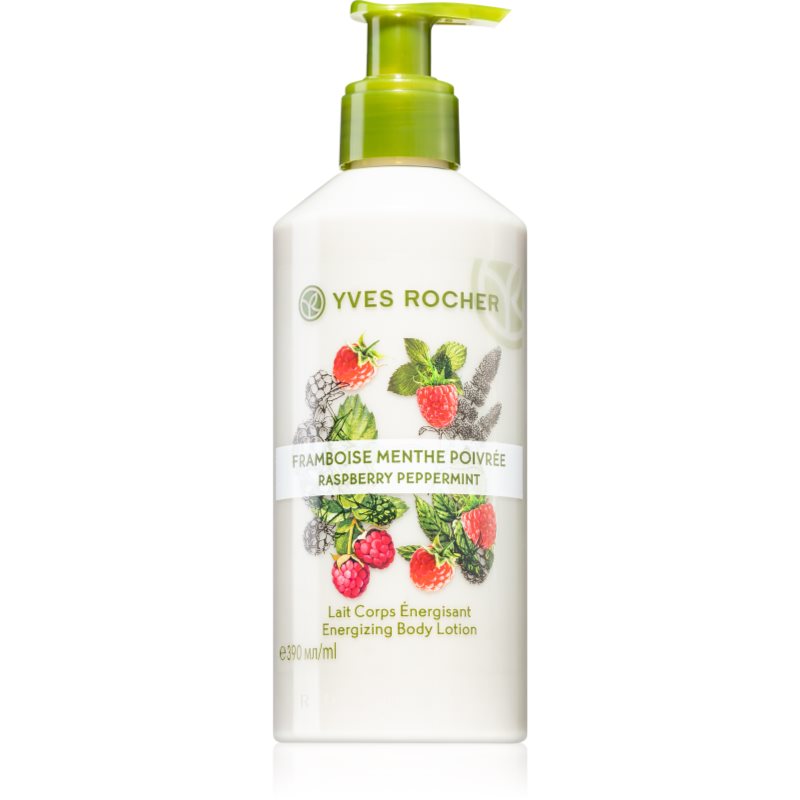 Yves Rocher Raspberry & Mint energizujúce telové mlieko 390 ml