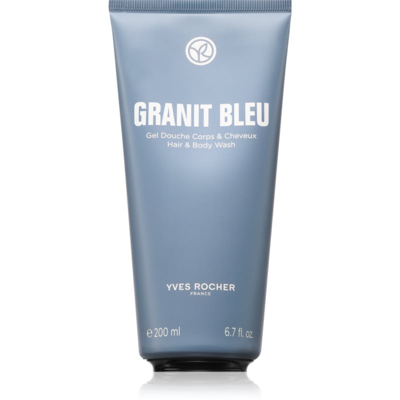 Yves Rocher Granit Bleu sprchový gel na tělo a vlasy 200 ml